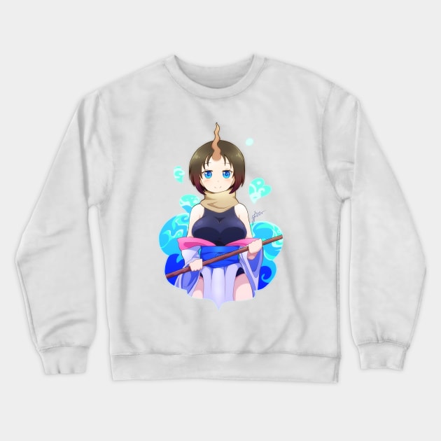 Dragon maid Elma Crewneck Sweatshirt by KawaiiDreamyPixie